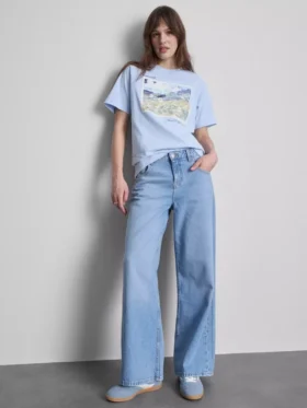 Camiseta de algodón con paisaje de Vincent van Gogh