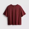 Camiseta de algodón de manga corta tejida a ganchillo