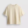 Camiseta de algodón de manga corta tejida a ganchillo