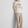 Camiseta de algodón «Peanuts Snoopy Café»