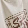 Camiseta de algodón «Peanuts Snoopy Café»