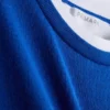 Camiseta de cuello redondo de doble capa