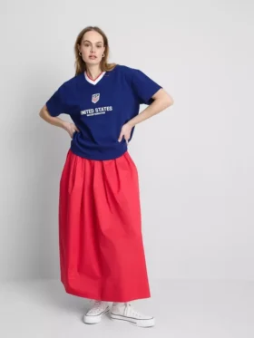 Camiseta de fútbol de algodón de la Federación de Fútbol de EE. UU.