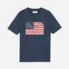 Camiseta de manga corta con la bandera estadounidense