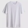 Camiseta de manga corta elástica de corte entallado en pantalones cortos