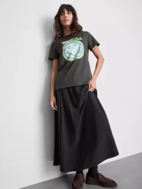 Camiseta de Nirvana de algodón desgastado