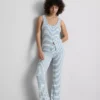 Camiseta de pijama a rayas acanaladas «Love to Lounge»