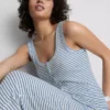Camiseta de pijama a rayas acanaladas «Love to Lounge»