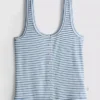 Camiseta de pijama a rayas acanaladas «Love to Lounge»
