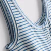 Camiseta de pijama a rayas acanaladas «Love to Lounge»