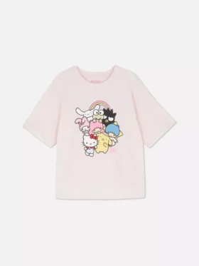 Camiseta de pijama con estampado de Hello Kitty y sus amigos