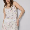 Camiseta de pijama con estampado floral