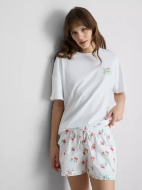 Camiseta de pijama con estampado gráfico
