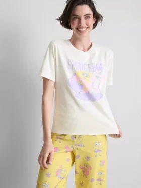 Camiseta de pijama con estampado «OOTD» de Bob Esponja