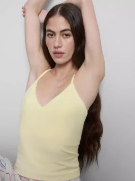 Camiseta de pijama con punto calado