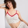 Camiseta de pijama corta estampada sin costuras