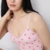Camiseta de pijama corta estampada sin costuras