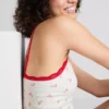 Camiseta de pijama corta estampada sin costuras