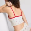 Camiseta de pijama corta estampada sin costuras
