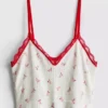 Camiseta de pijama corta estampada sin costuras