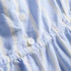 Camiseta de pijama de algodón a rayas