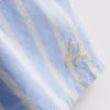 Camiseta de pijama de algodón a rayas