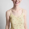 Camiseta de pijama floral acanalada
