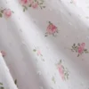 Camiseta de pijama floral de algodón dobby