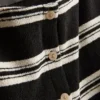 Camiseta de punto a rayas con botones de Paula Echevarría
