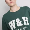 Camiseta deportiva de algodón con estampado, de corte holgado