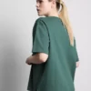 Camiseta deportiva de algodón con estampado, de corte holgado