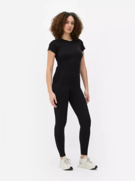 Camiseta deportiva sin costuras de manga corta