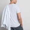Camiseta elástica de corte entallado con cuello en V