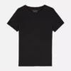 Camiseta elástica de cuello redondo