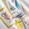 Camiseta gráfica de algodón de corte recto