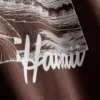 Camiseta gráfica de algodón de corte recto