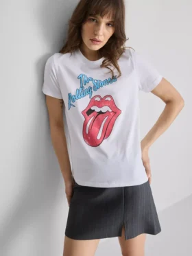 Camiseta gráfica de algodón de los Rolling Stones