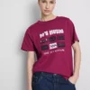 Camiseta gráfica de algodón de manga corta