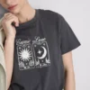 Camiseta gráfica de algodón de manga corta