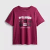 Camiseta gráfica de algodón de manga corta