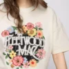 Camiseta gráfica de algodón holgada de Fleetwood Mac