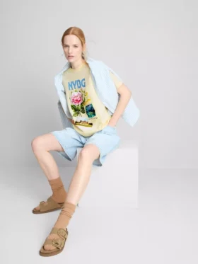 Camiseta gráfica de algodón Nybg