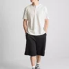 Camiseta Henley con textura