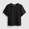 Camiseta holgada con detalles en las costuras, con alto contenido en algodón