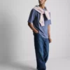 Camiseta holgada con textura
