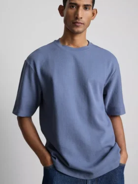 Camiseta holgada con textura