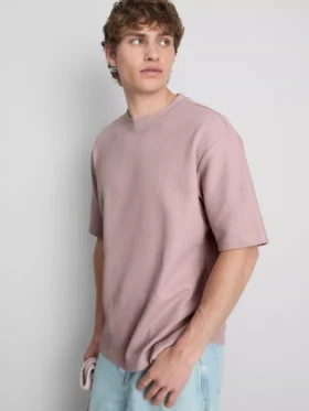 Camiseta holgada con textura