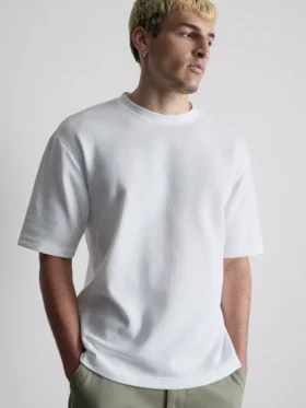 Camiseta holgada con textura