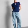 Camiseta larga de bebé «USA»