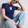 Camiseta larga de bebé «USA»